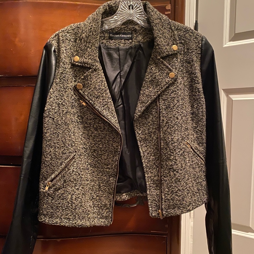 Black and Tan glitter twine jacket